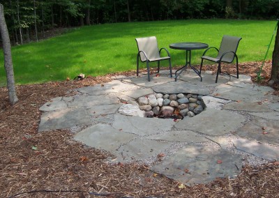 sunken firepit