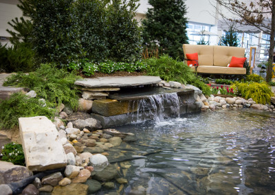 backyard waterfall