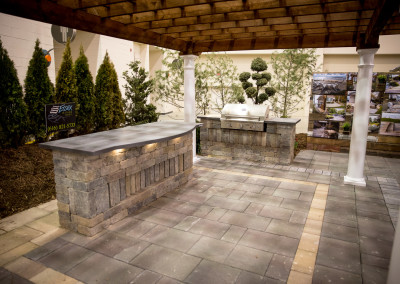 outdoor kitchen and bar