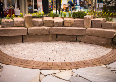 stone seating wall