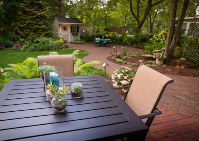 private backyard retreat in Grand Rapids landscaped by essex outdoor design