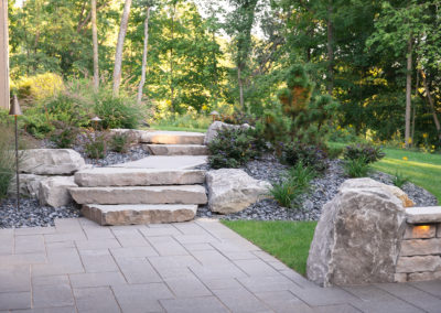 landscaping project for entertaining in Ada, michigan designed by essex outdoor design
